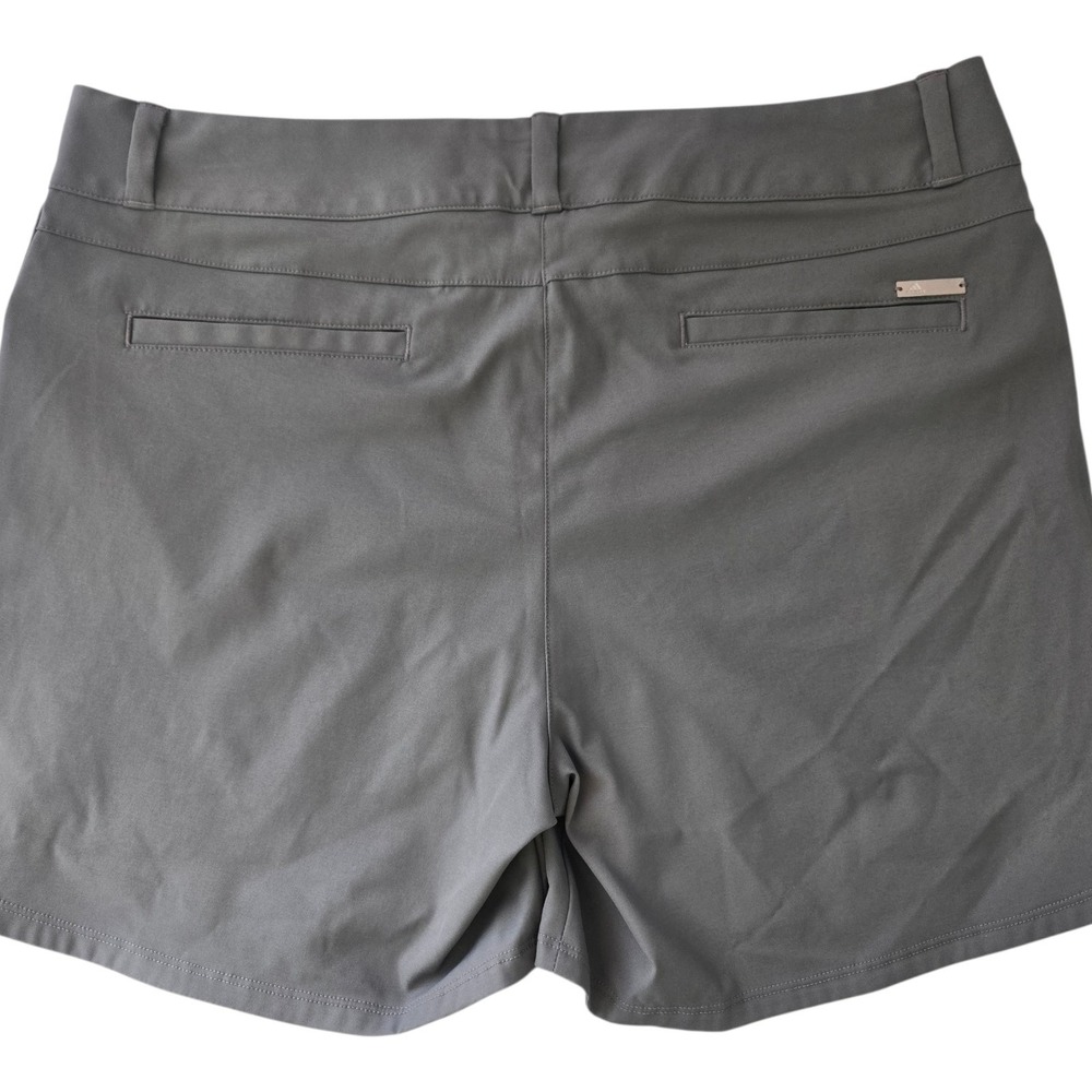 adidas Golf Womens 10 Gray Performance Athletic Shorts Tulip Hem Solid - Picture 2 of 10